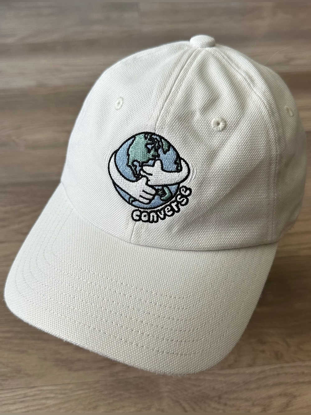 Converse Love the Mother Embroidered White Hat